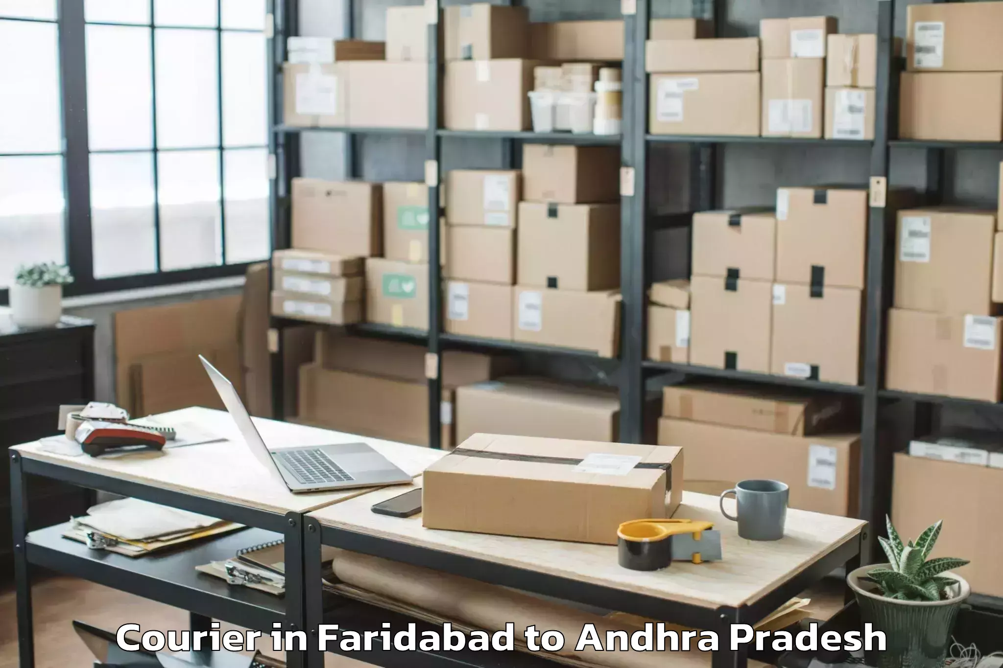 Book Faridabad to Gullapalli Courier